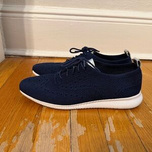 Cole Haan Women's Dark Blue Knit Sneakers